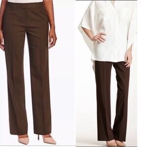 Lafayette 148 New York brown Menswear trouser pants Sz 10